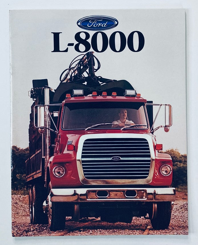 1987 Ford L-8000 Series Dealer Showroom Sales Brochure Guide Catalog