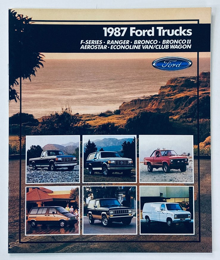 1987 Ford Trucks Dealer Showroom Sales Brochure Guide Catalog