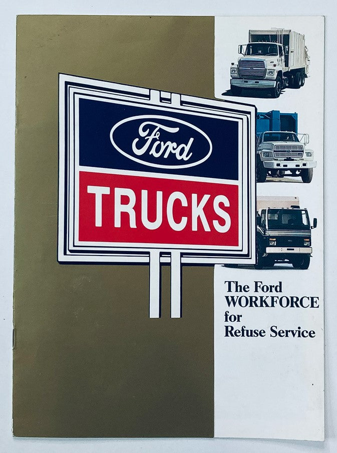 1989 Ford Workforce Trucks Dealer Showroom Sales Brochure Guide Catalog