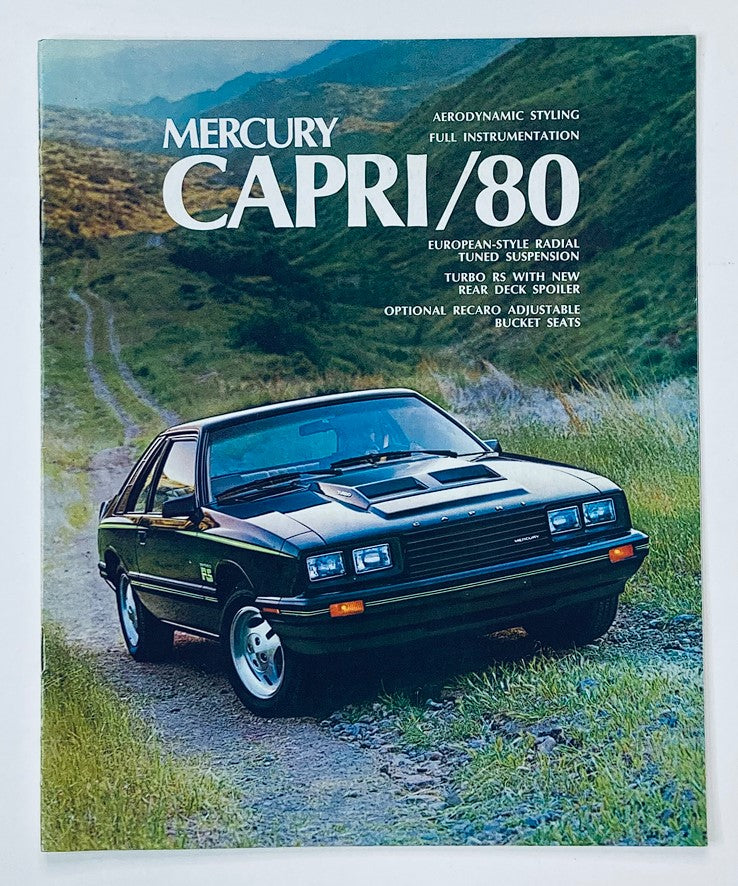 1980 Mercury Capri Dealer Showroom Sales Brochure Guide Catalog