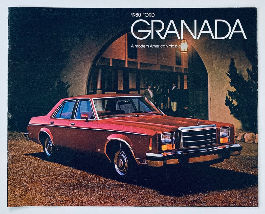 1980 Ford Granada Dealer Showroom Sales Brochure Guide Catalog