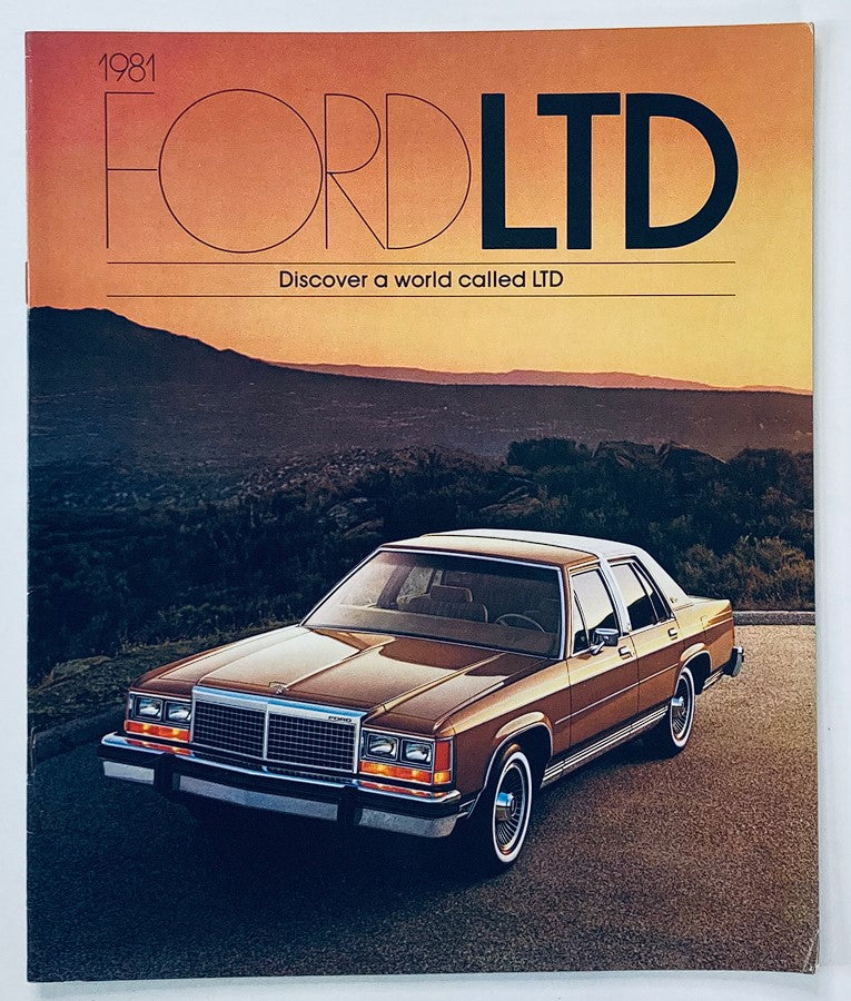 1981 Ford LTD Dealer Showroom Sales Brochure Guide Catalog