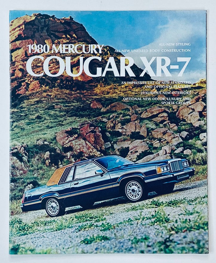 1980 Mercury Cougar XR-7 Dealer Showroom Sales Brochure Guide Catalog