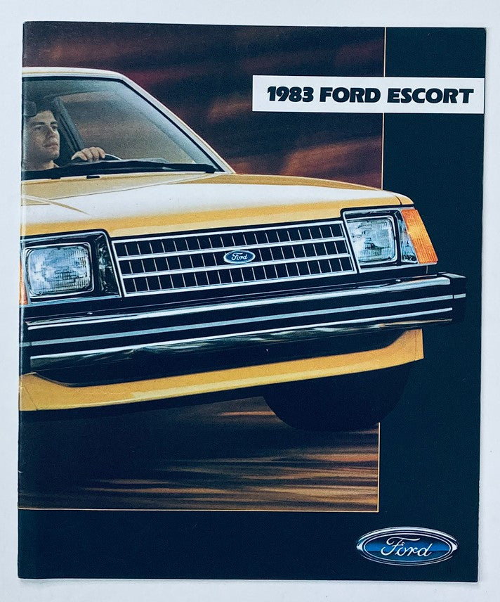 1983 Ford Escort Dealer Showroom Sales Brochure Guide Catalog