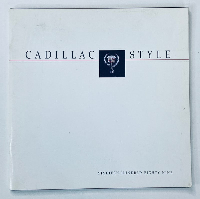 1989 Cadillac Style Dealer Showroom Sales Brochure Guide Catalog