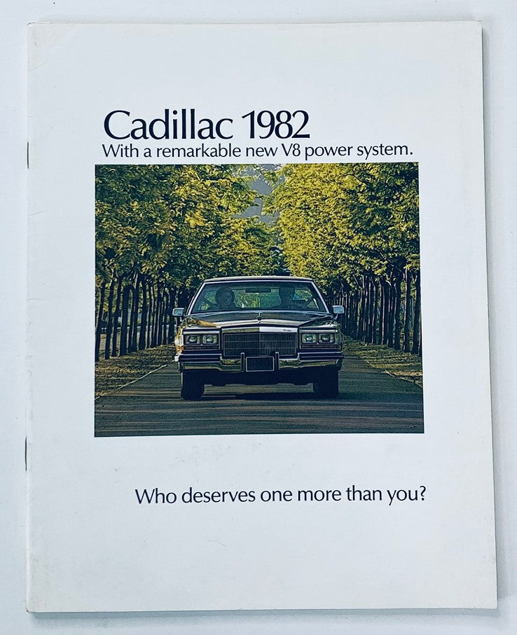 1982 Cadillac V8 Power System Dealer Showroom Sales Brochure Guide Catalog