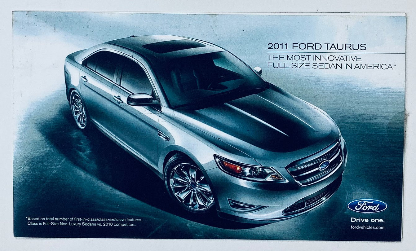 2011 Ford Taurus Dealer Showroom Sales Brochure Guide Catalog