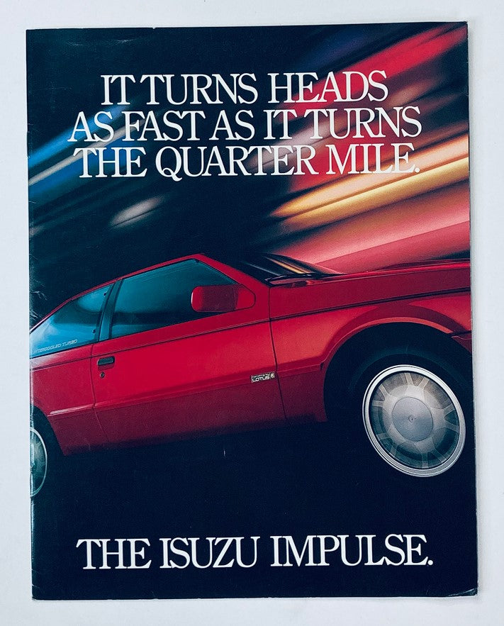 1988 Isuzu Impulse Dealer Showroom Sales Brochure Guide Catalog