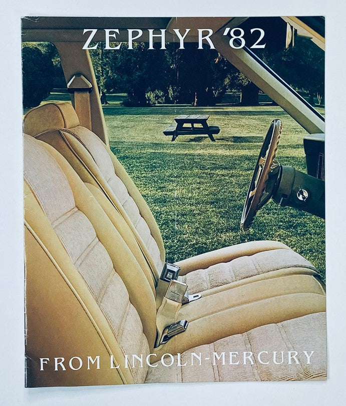 1982 Mercury Zephyr Dealer Showroom Sales Brochure Guide Catalog