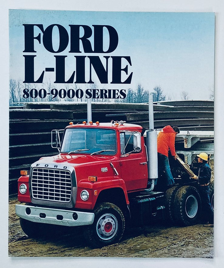 1982 Ford L-Line 800-9000 Series Dealer Showroom Sales Brochure Guide Catalog