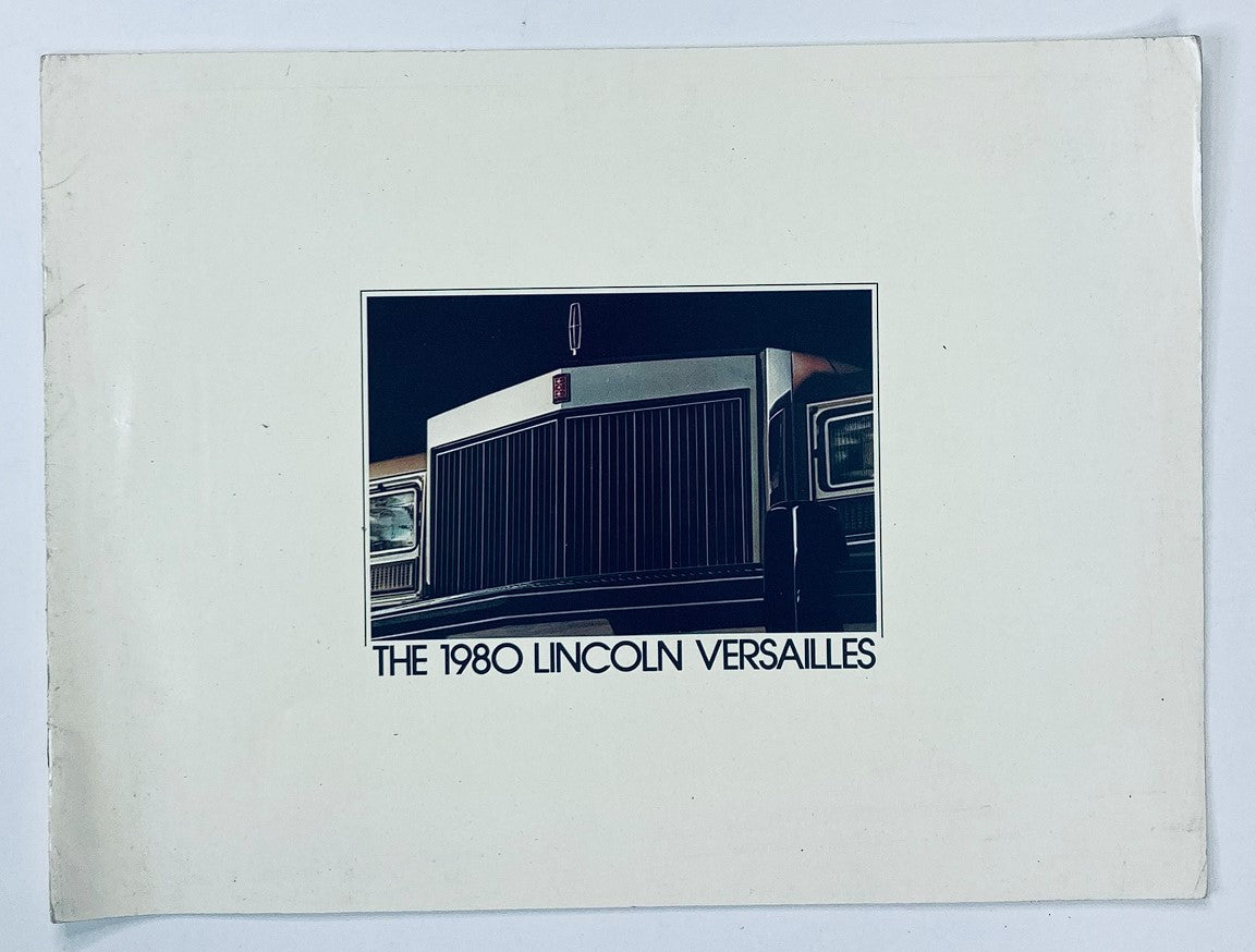 1980 Lincoln Versailles Dealer Showroom Sales Brochure Guide Catalog