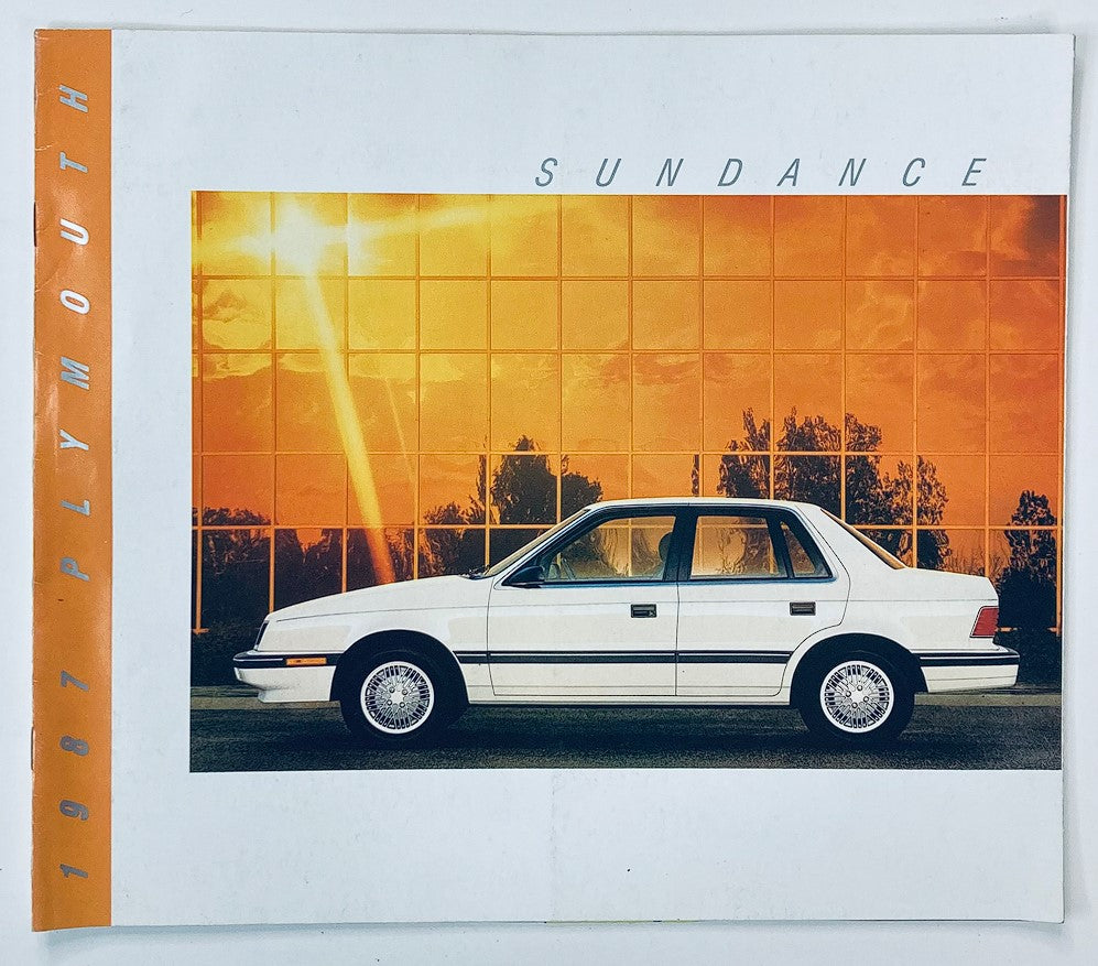 1987 Plymouth Sundance Dealer Showroom Sales Brochure Guide Catalog