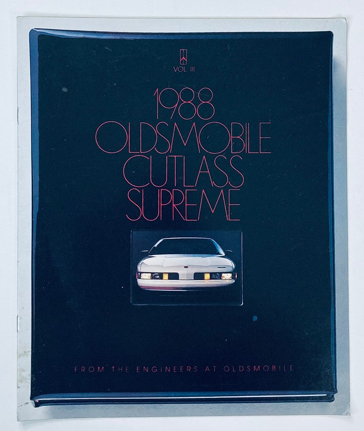 1988 Oldsmobile Cutlass Supreme Dealer Showroom Sales Brochure Guide Catalog