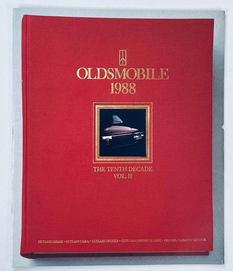 1988 Oldsmobile The 10th Decade Vol 2 Showroom Sales Brochure Guide Catalog