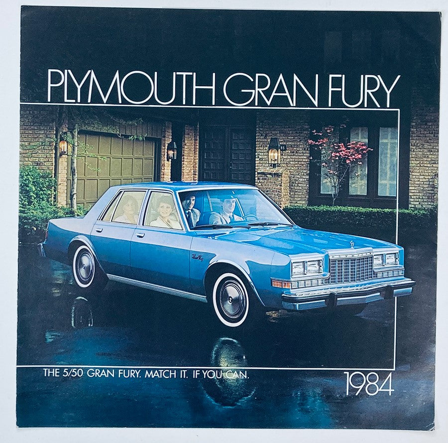 1984 Plymouth Gran Fury Dealer Showroom Sales Brochure Guide Catalog