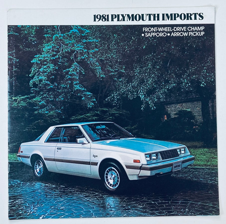 1981 Plymouth Imports Dealer Showroom Sales Brochure Guide Catalog