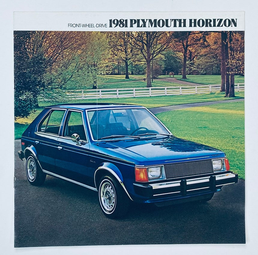 1981 Plymouth Horizon Dealer Showroom Sales Brochure Guide Catalog