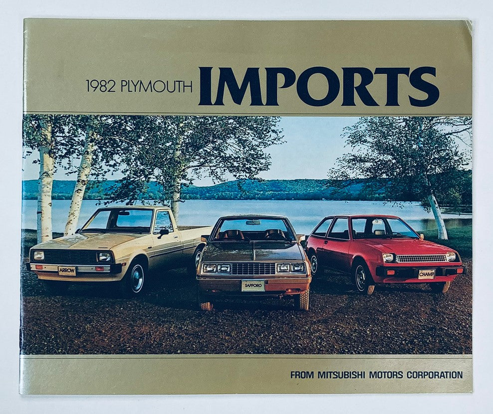 1982 Plymouth Imports Dealer Showroom Sales Brochure Guide Catalog