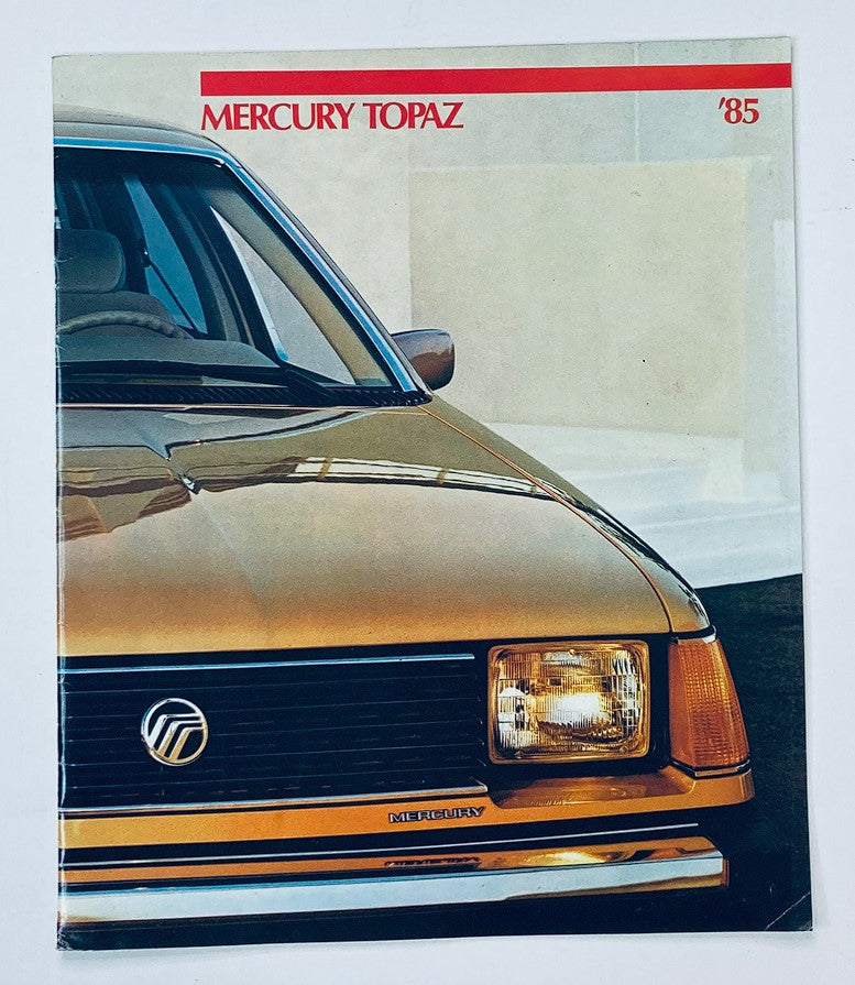 1985 Mercury Topaz Dealer Showroom Sales Brochure Guide Catalog