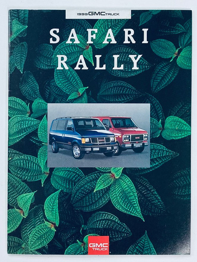 1993 GMC Truck Safari Rally Dealer Showroom Sales Brochure Guide Catalog