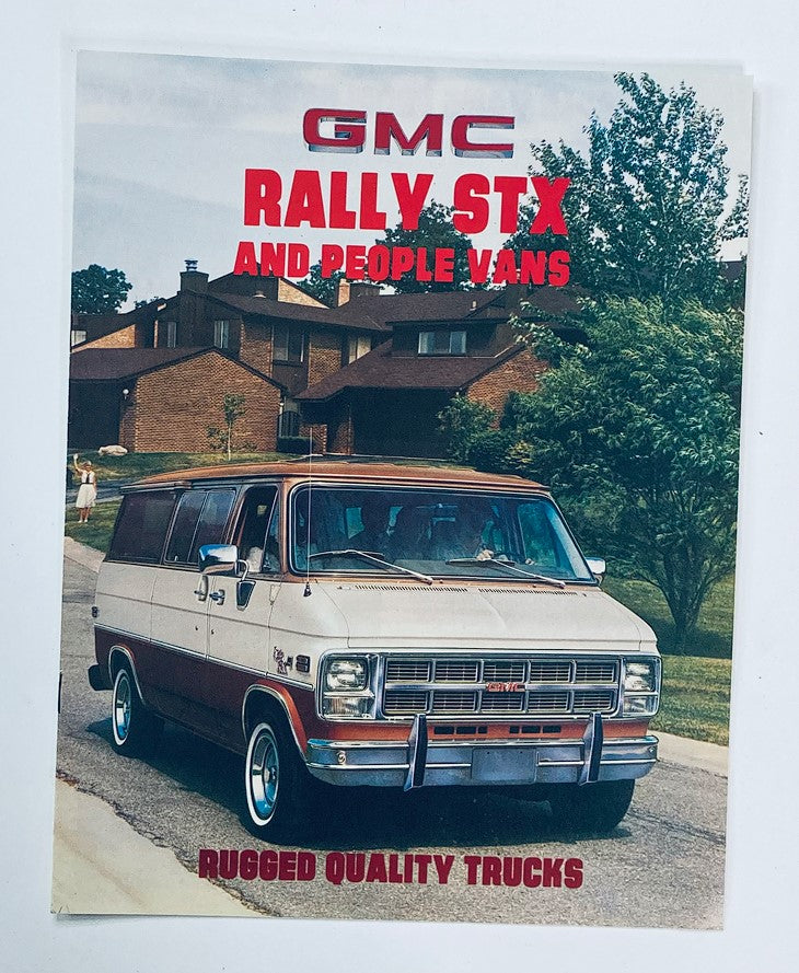 1981 GMC Rally STX & People Vans Dealer Showroom Sales Brochure Guide Catalog