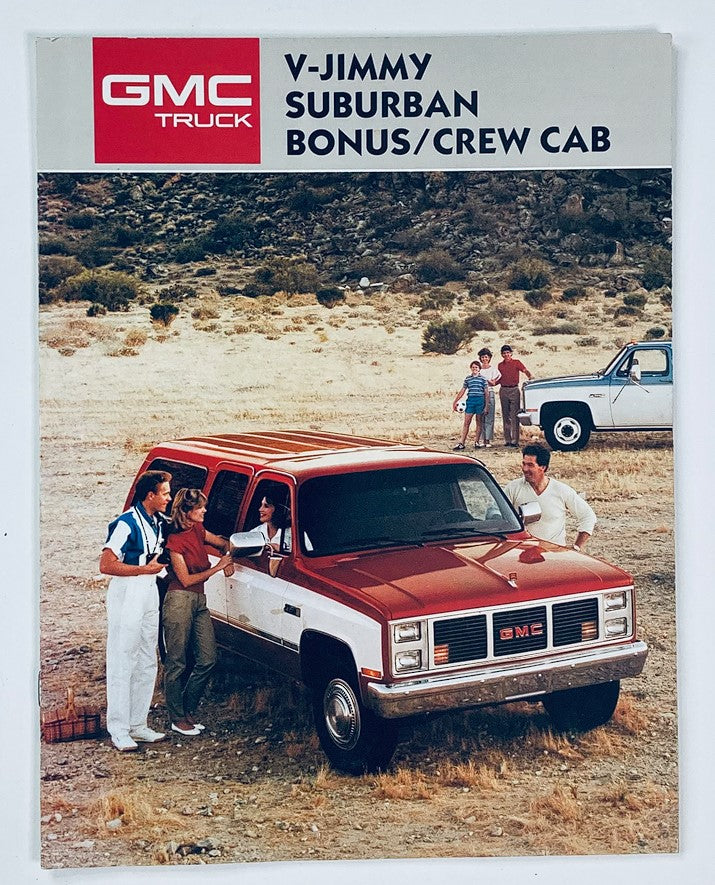 1987 GMC V-Jimmy Suburban Truck Dealer Showroom Sales Brochure Guide Catalog