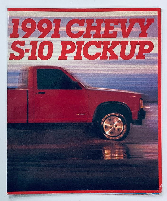 1991 Chevrolet S-10 Pickup Dealer Showroom Sales Brochure Guide Catalog