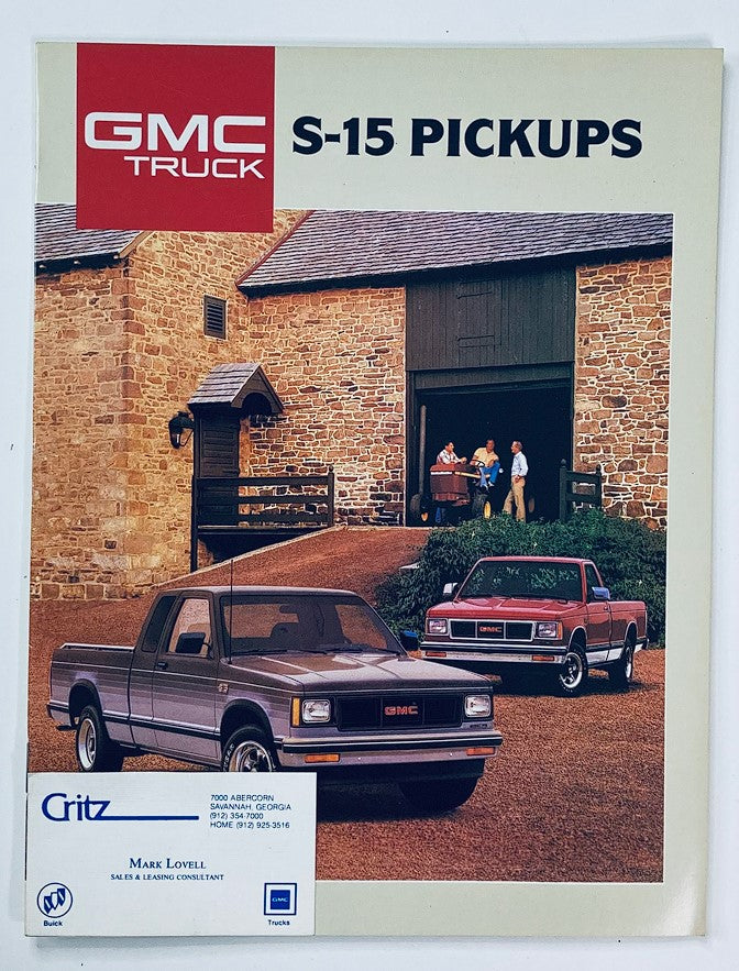 1984 GMC S-15 Pickup Dealer Showroom Sales Brochure Guide Catalog