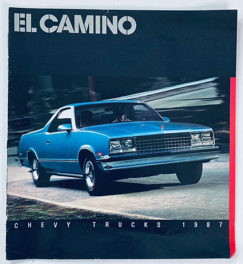 1987 Chevrolet El Camino Trucks Dealer Showroom Sales Brochure Guide Catalog