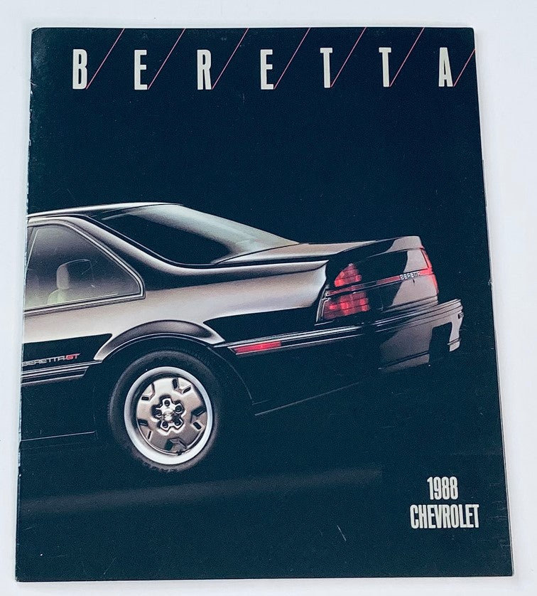 1988 Chevrolet Beretta Dealer Showroom Sales Brochure Guide Catalog