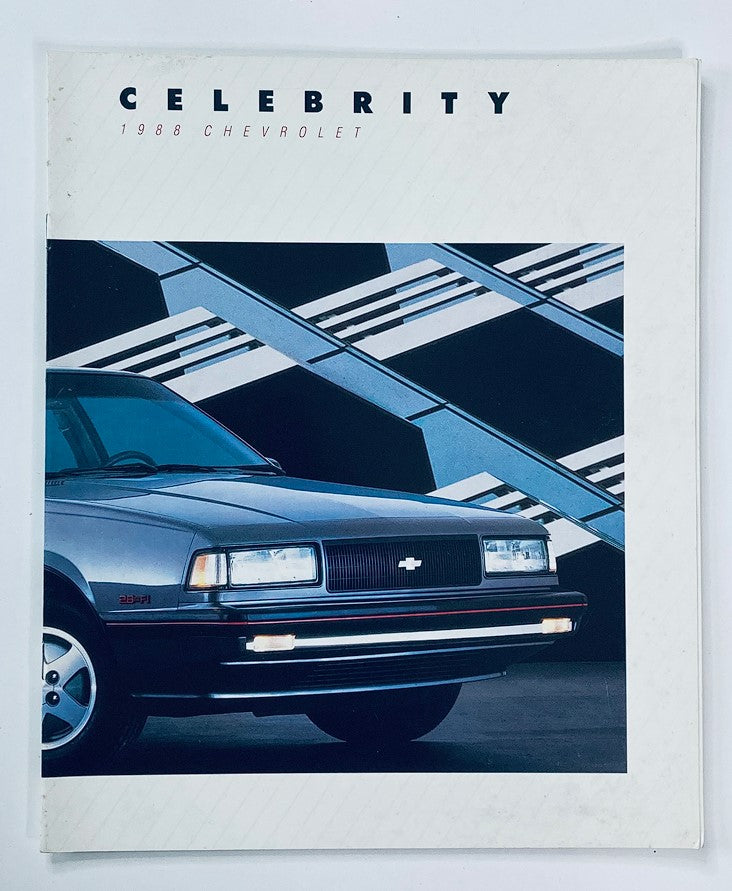 1988 Chevrolet Celebrity Dealer Showroom Sales Brochure Guide Catalog