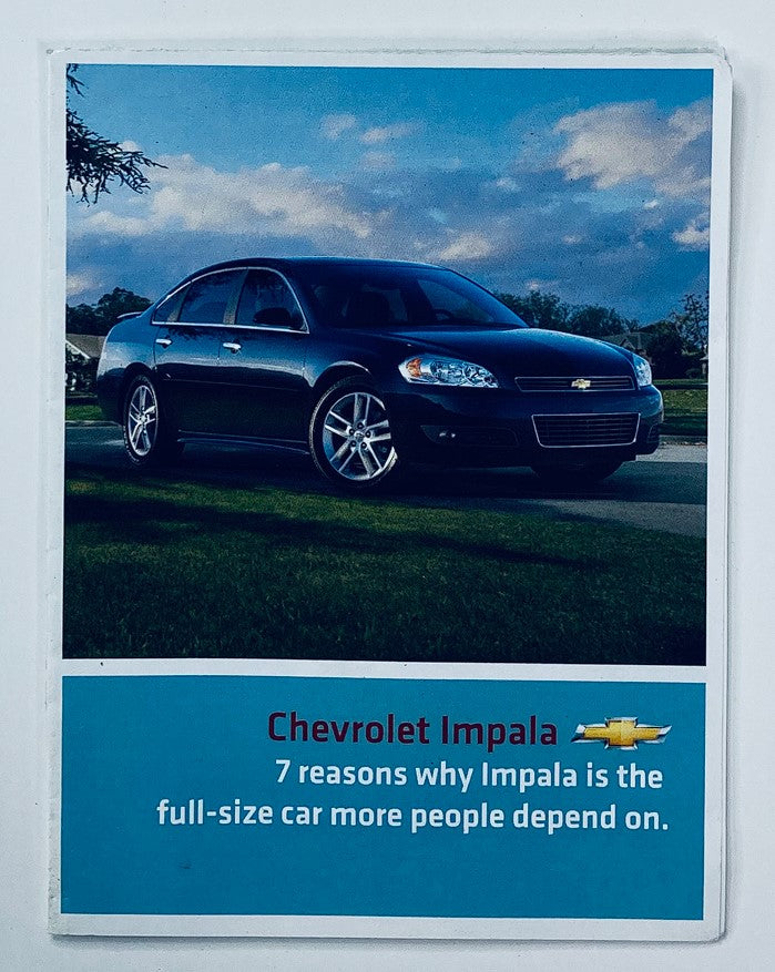 2012 Chevrolet Impala Dealer Showroom Sales Brochure Guide Catalog