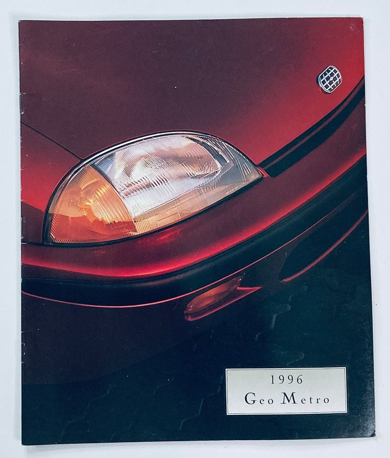 1996 GM Geo Metro Dealer Showroom Sales Brochure Guide Catalog