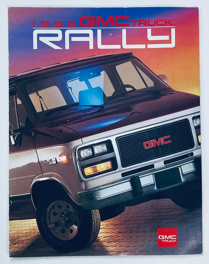 1992 GMC Truck Rally Dealer Showroom Sales Brochure Guide Catalog