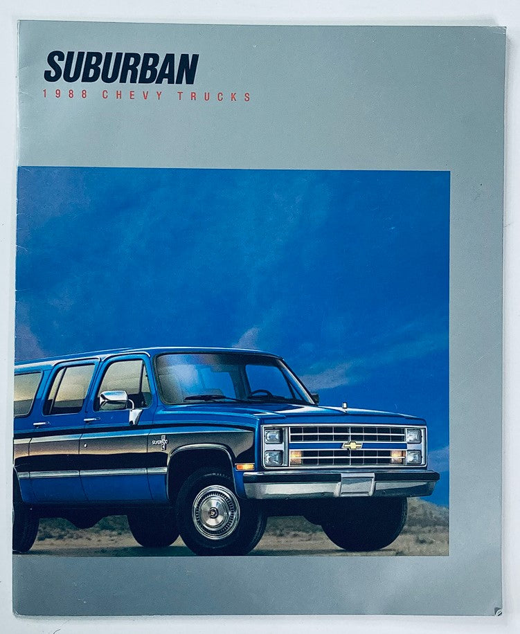 1988 Chevrolet Suburban Trucks Dealer Showroom Sales Brochure Guide Catalog