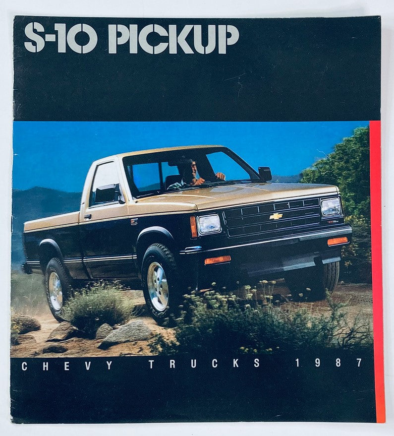 1987 Chevrolet Trucks S-10 Pickup Dealer Showroom Sales Brochure Guide Catalog