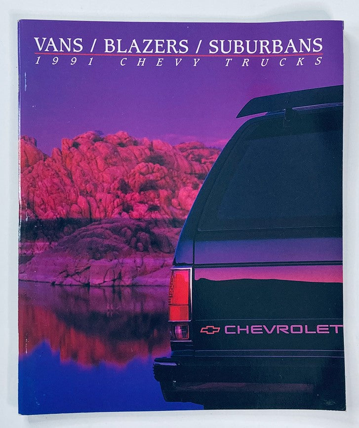 1991 Chevy Trucks Vans / Blazers Dealer Showroom Sales Brochure Guide Catalog