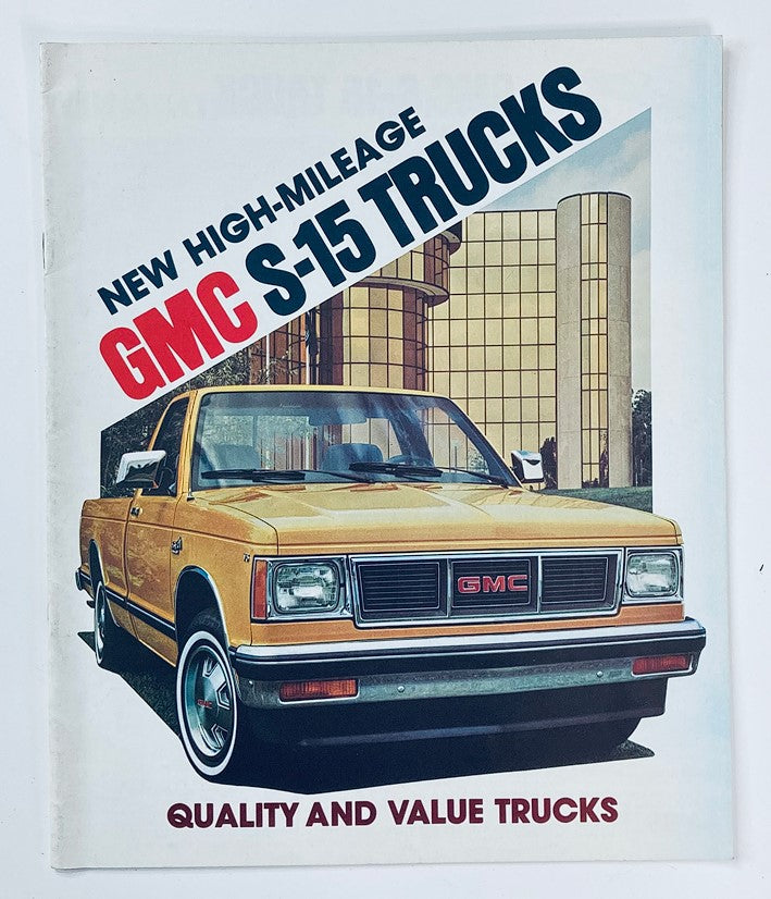 1983 GMC S-15 Trucks Dealer Showroom Sales Brochure Guide Catalog