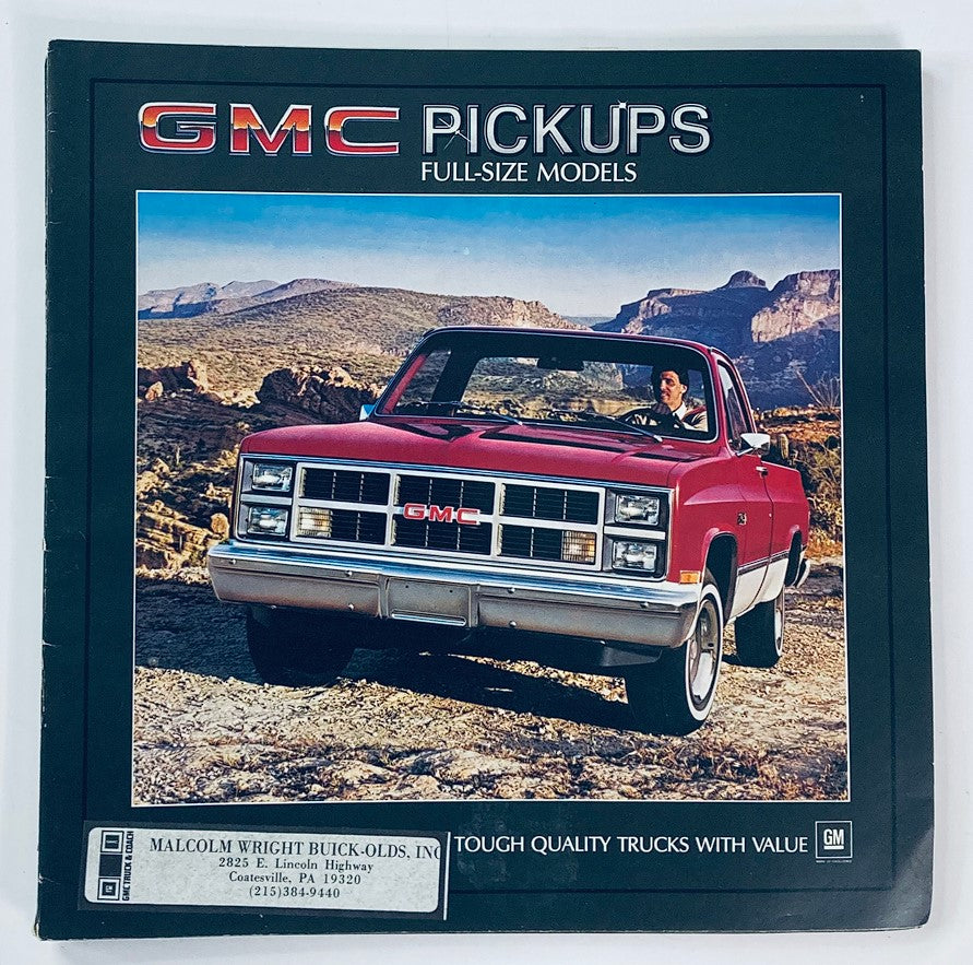 1984 GMC Pickups Truck Dealer Showroom Sales Brochure Guide Catalog