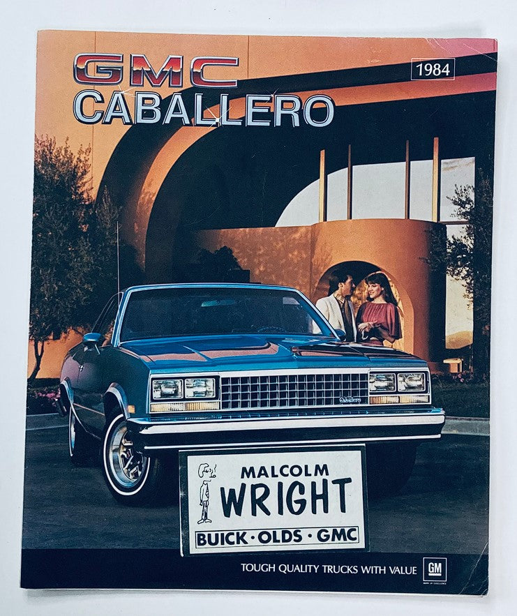 1984 GMC Caballero Dealer Showroom Sales Brochure Guide Catalog