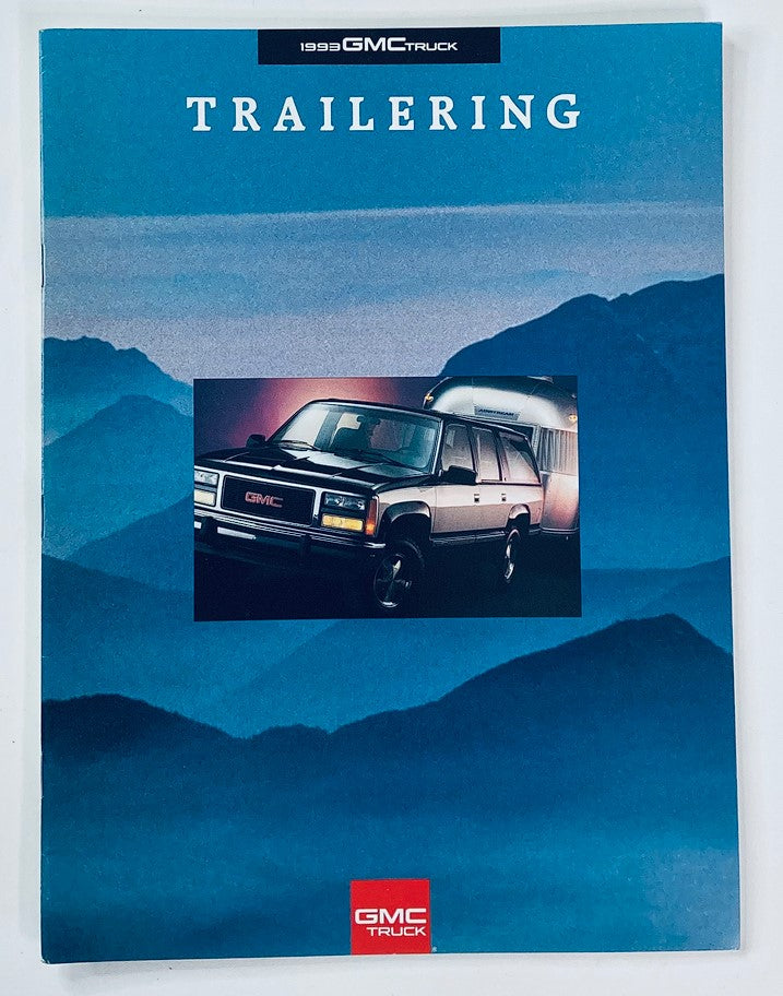 1993 GMC Truck Trailering Dealer Showroom Sales Brochure Guide Catalog