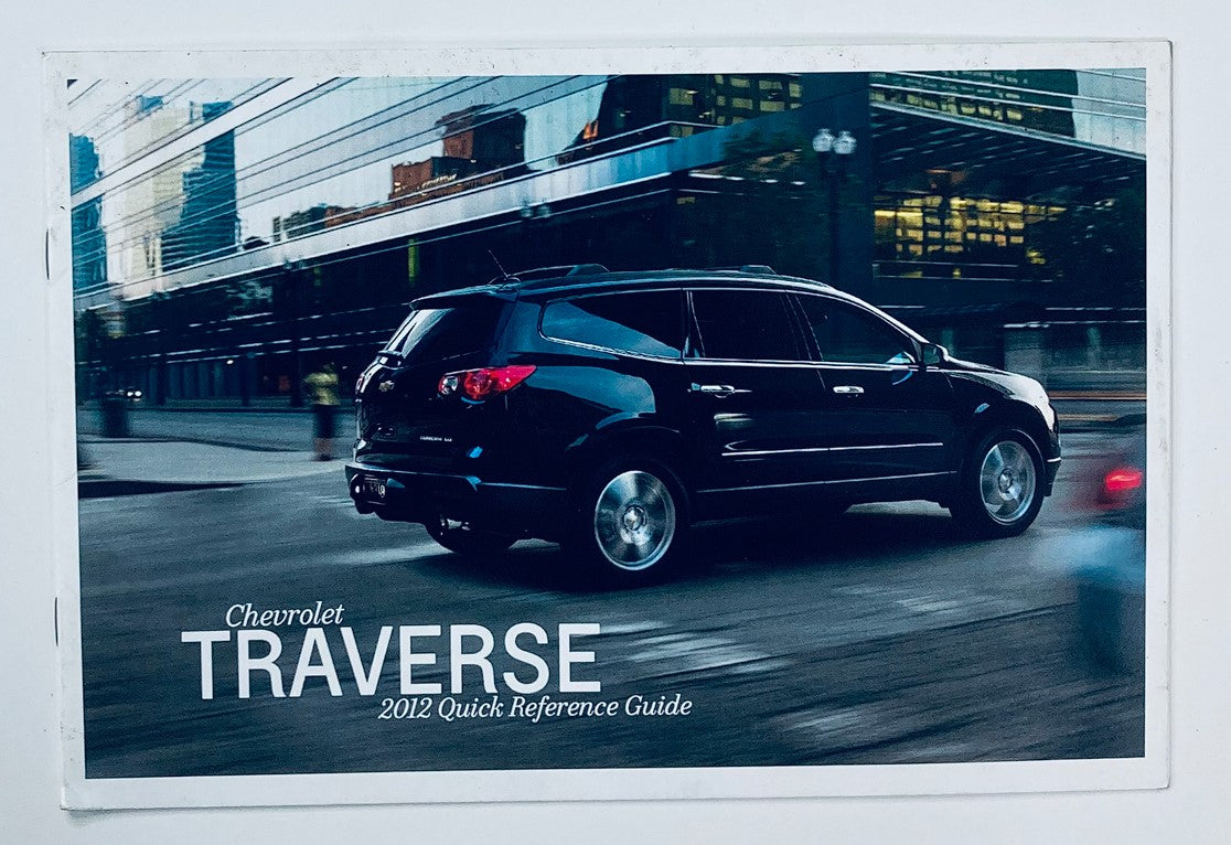 2012 Chevrolet Traverse Reference Showroom Sales Brochure Guide Catalog