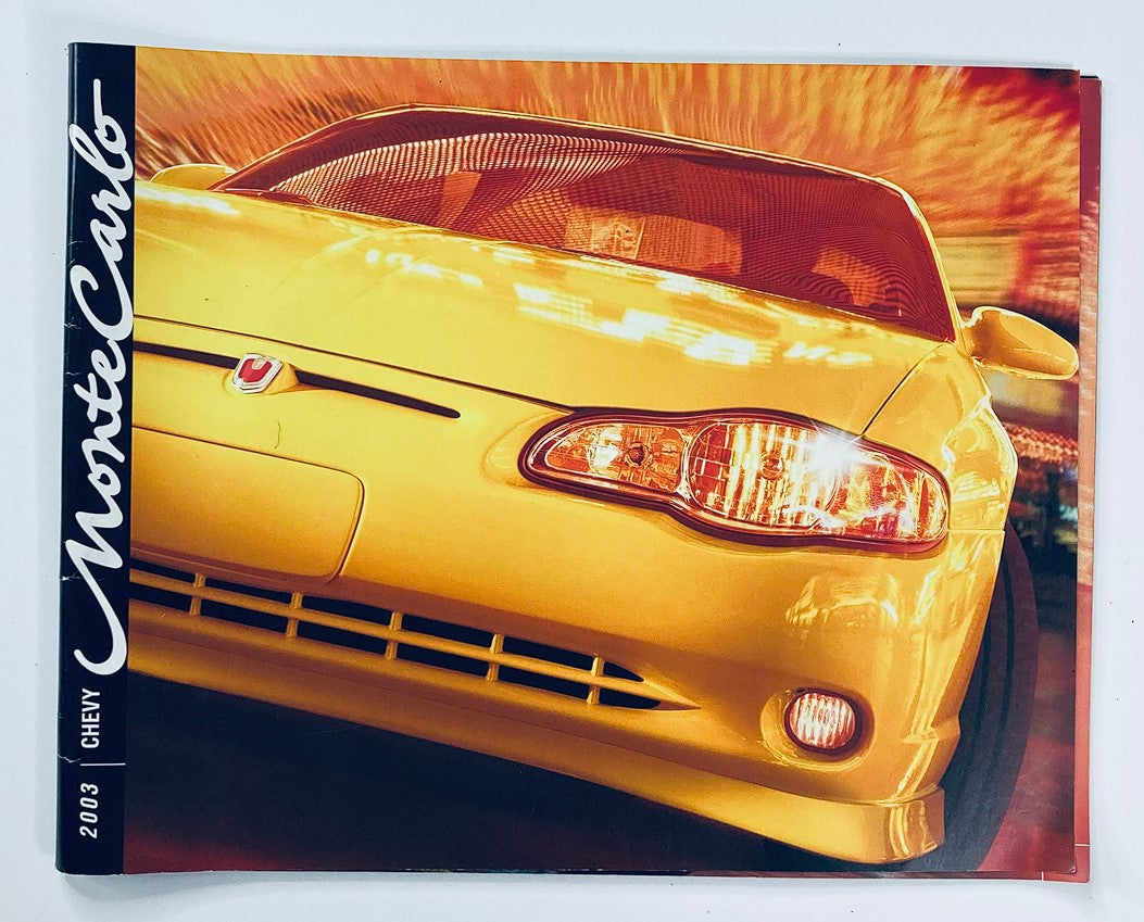 2003 Chevrolet Monte Carlo Dealer Showroom Sales Brochure Guide Catalog