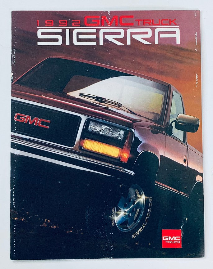 1992 GMC Truck Sierra Dealer Showroom Sales Brochure Guide Catalog