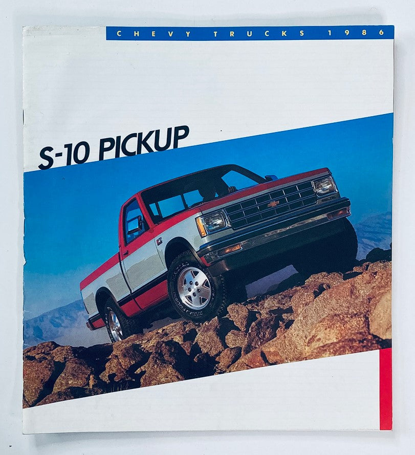 1986 Chevrolet S-10 Pickup Dealer Showroom Sales Brochure Guide Catalog