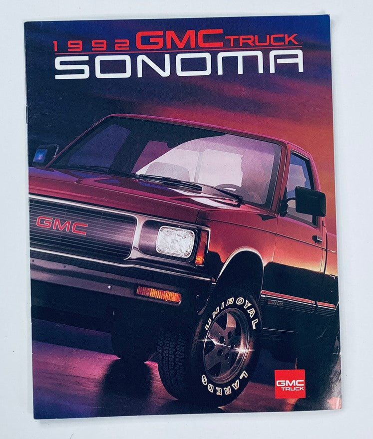 1992 GMC Trucks Sinoma Dealer Showroom Sales Brochure Guide Catalog