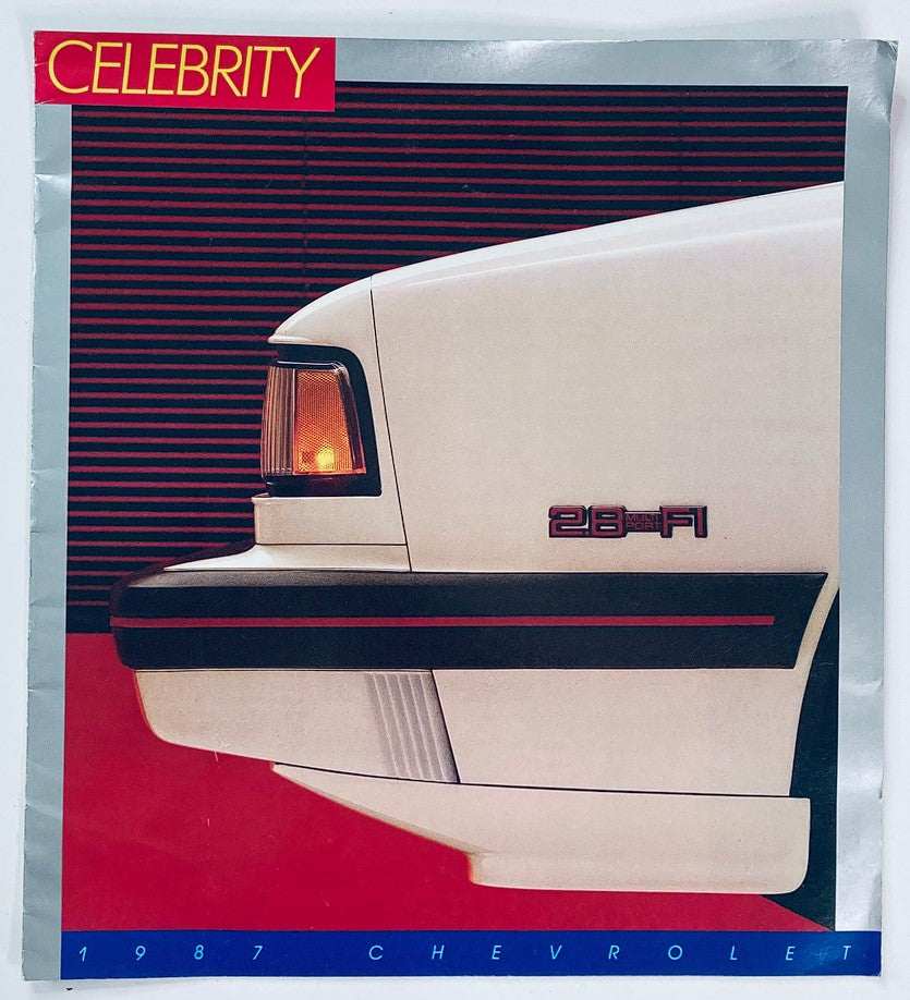 1987 Chevrolet Celebrity Dealer Showroom Sales Brochure Guide Catalog