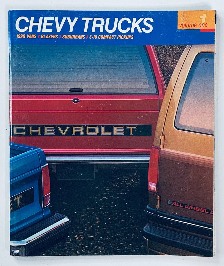 1990 Chevrolet Trucks, Vans Dealer Showroom Sales Brochure Guide Catalog