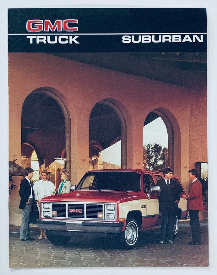 1986 GMC Truck Suburban Dealer Showroom Sales Brochure Guide Catalog