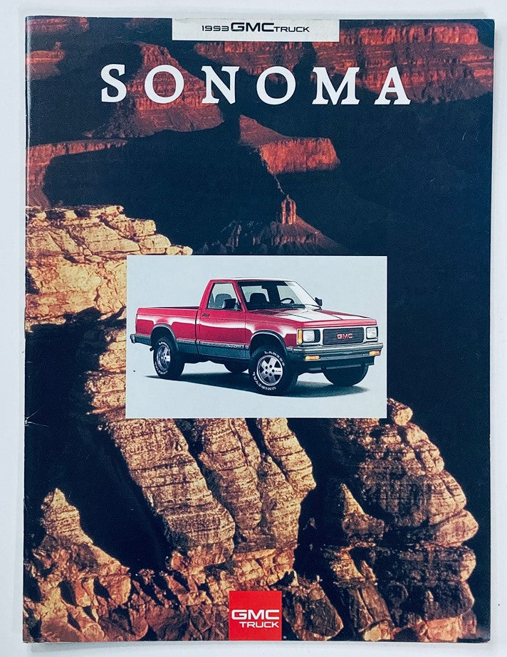 1993 GMC Truck Sonoma Dealer Showroom Sales Brochure Guide Catalog